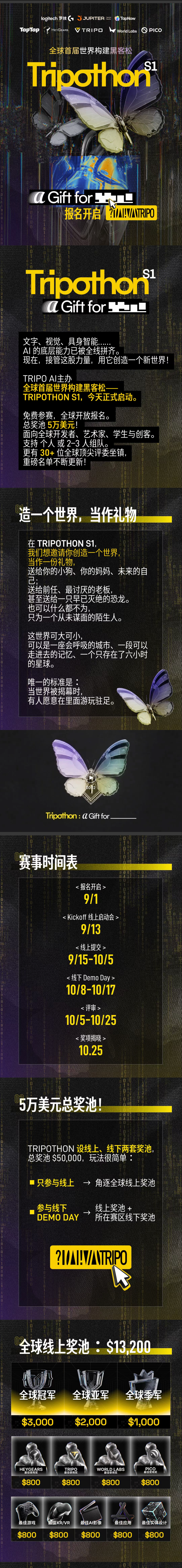 全球首届世界构建黑客松 TRIPOTHON S1
